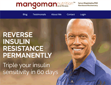 Tablet Screenshot of mangomannutrition.com